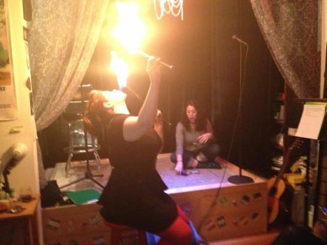 The Lady Aye Noms Fire