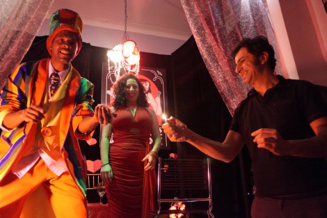 L-R: Ragidy Supreme, Miz Stefani, Alex Nahas photo by Misc D